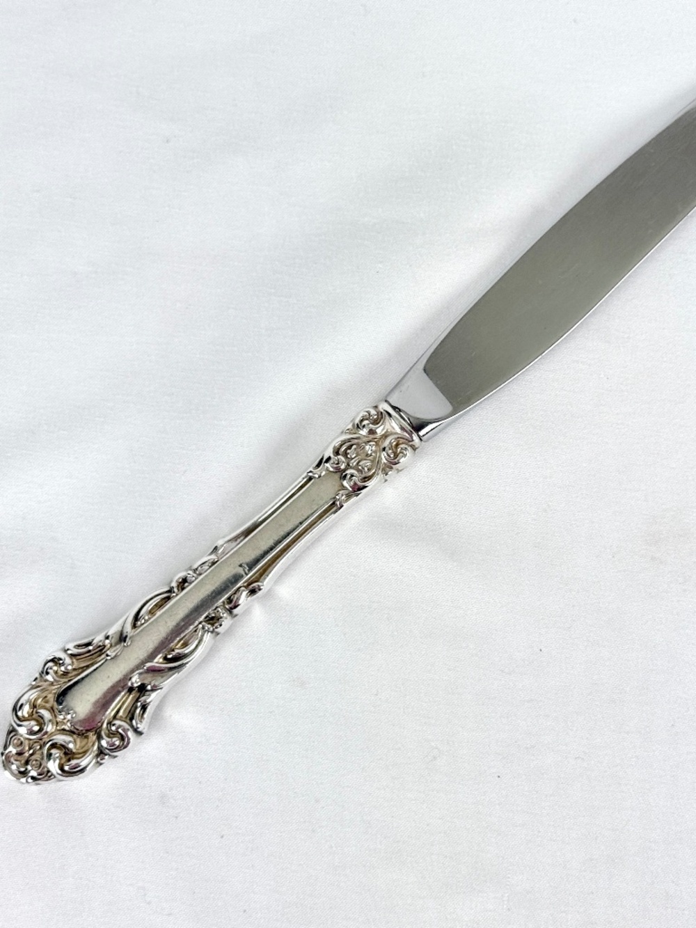 Vintage Grand Renaissance Sterling Silver Dinner Knife 9 inch Reed and Barton